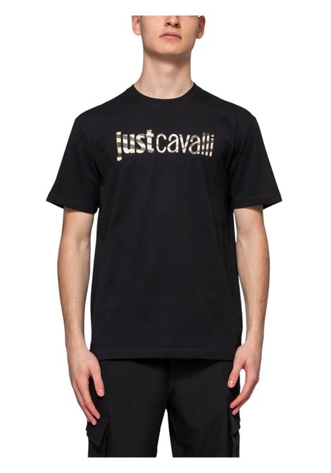 T-shirt con Logo animalier JUST CAVALLI | T-shirt | 78OAHE21 CJ110899